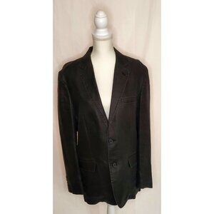 Alfani Men's Med. Black 100% Linen 2 Button Classic Cut Blazer Sleek & Sexy